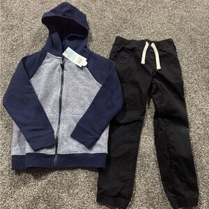 Kids Navy and Gray Hoodie bundle 5t